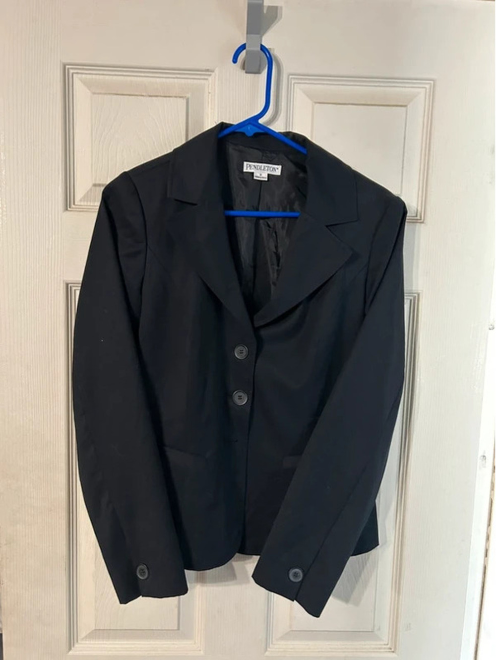 vintage pendleton black blazer size 8